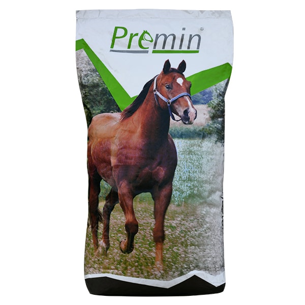 doplnkové krmivo pre kone v rôznej pracovnej a športovej záťaži Premin HORSE MÜSLI 20kg