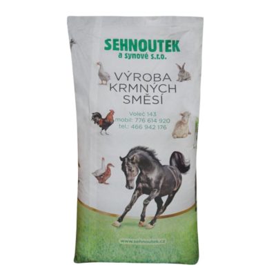 kompletná kŕmna zmes pre králikov granule so syntetickým kokcidiostatikom KKZ králik +kc Sehnoutek