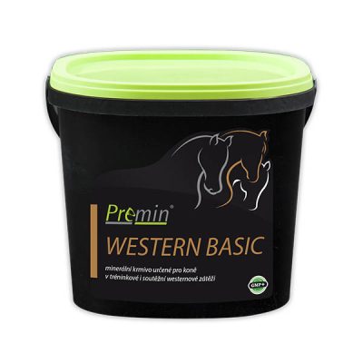 kŕmny doplnok koncipovaný pre dynamickú záťaž westernových koní Premin WESTERN BASIC 2kg