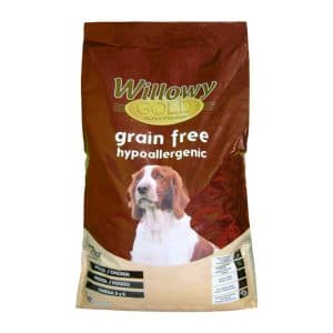prémiové krmivo pre psov trpiacich alergiami a neznášanlivosťou krmív Willowy Gold Grain Free 10kg