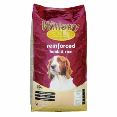superprémiové krmivo pre psov s vysokým podielom jahňacieho mäsa Willowy Gold Lamb & Rice 15kg