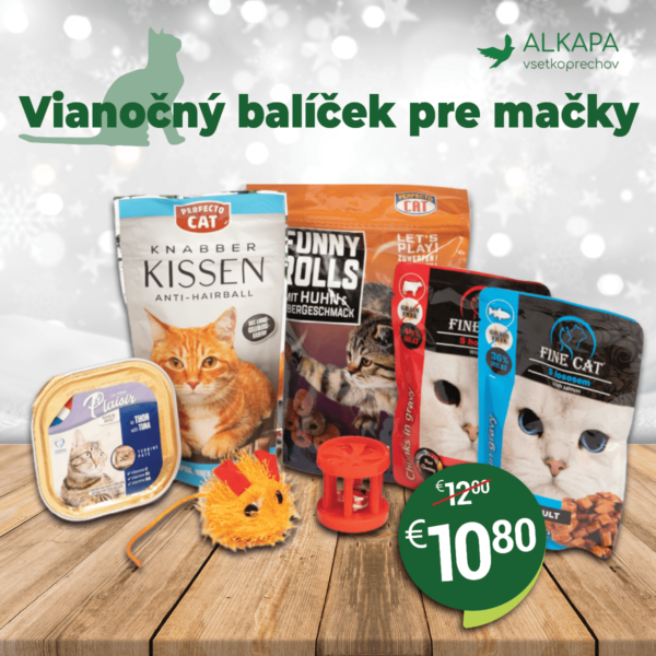 Vianočný balíček pre mačky