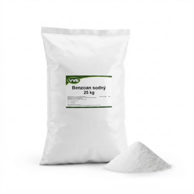 biele vrece s konzervantom Benzoanom sodným 25 kg