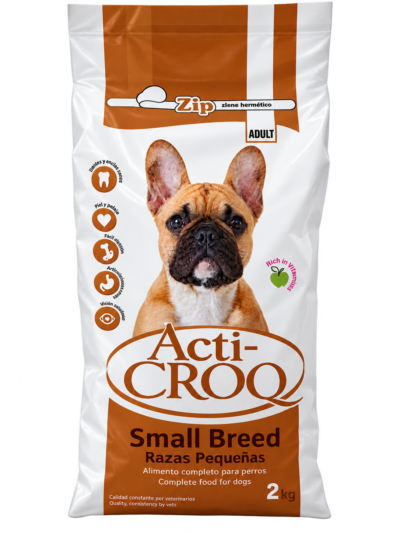 Prémiové granule pre malé plemená psov ACTI-CROQ Small Breeds 2kg kuracie s ryžou