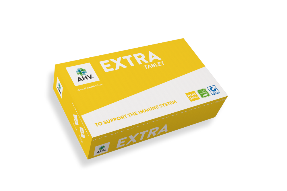 AHV Extra Tablet 10 ks, doplnkové veterinárne krmivo pre zdravie mliečnej žľazy a imunitu kráv.