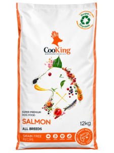 Hypoalergénne prémiové krmivo pre psov Cooking Dog All Breeds Salmon s lososom, 12kg balenie